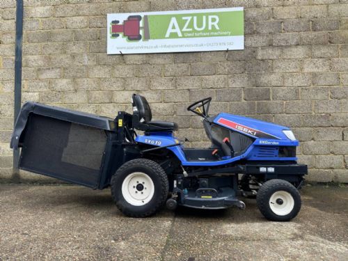 Iseki SXG19 Diesel ride on Garden Tractor with collector for sale