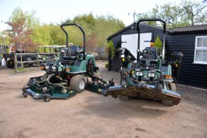 2010 Hayter R324T Triple Batwing Rotary Ride on Mower for sale