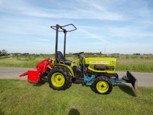 YANMAR YM186D COMPACT TRACTOR DOZER ROTAVATOR for sale