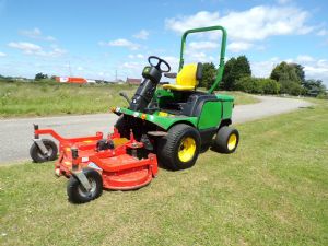 JOHN DEERE 1545 WITH WEIDERMAN OUTFRONT DECK for sale