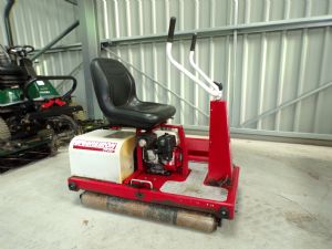 GREENS TURF IRON 3900 ROLLER/VENTILATOR WITH SIDE LOADING TRAILER for sale