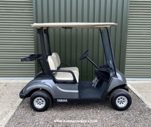 Yamaha G29E electric golf buggy, 2018 moonstone grey, 2 seater, front windscreen for sale