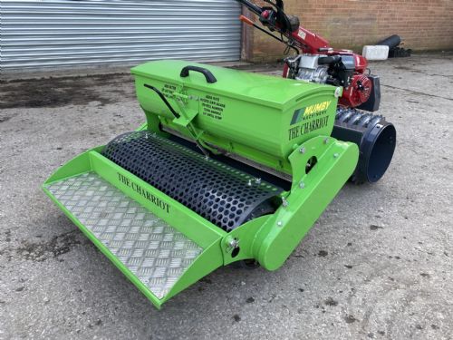 MUMBY Charriot Seeder Model MCS910 Ex demo fitted to new Honda F560 Power Unit for sale