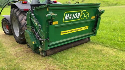 MAJOR Green Bee 180 Flail Mower Collector High Tip for tractor, 2017 In Year, Excellent Condition for sale