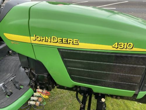 John Deere 4310 e-Hydro compact tractor with turf tyres for sale