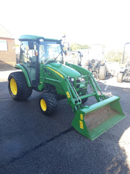 John Deere 3720 Compact Tractor with Cab and Front Loader for sale