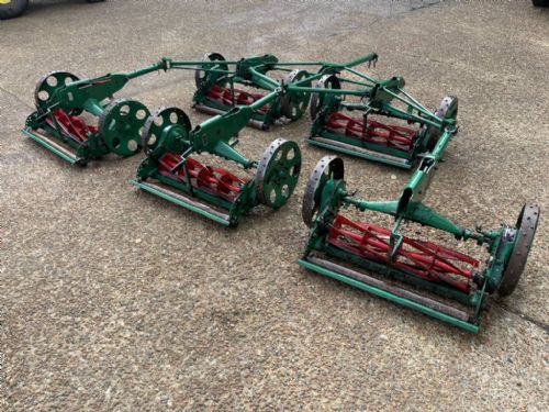 Set of 5 Ransomes MK11 Trailed sports cutter gang mower for sale
