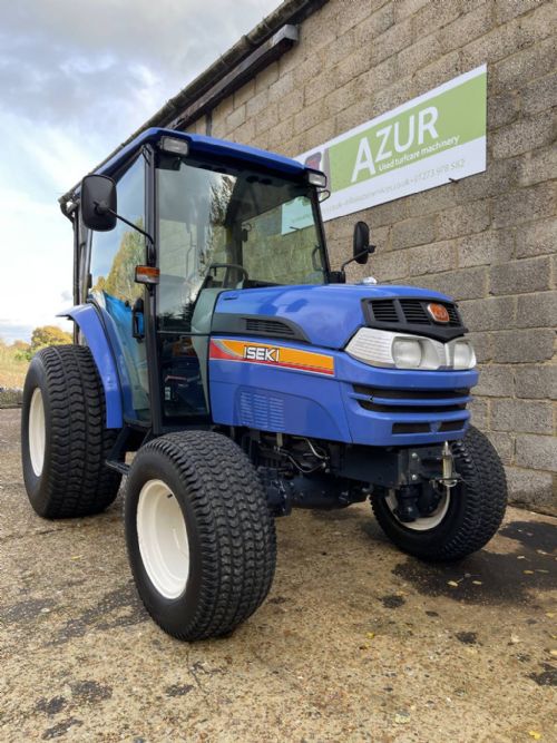 Iseki TG5470 compact tractor with cab and turf tyres for sale