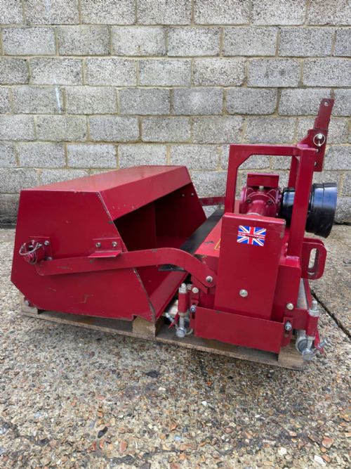 Huxley TV36 compact tractor mounted scarifier / verti cutter with collection for sale
