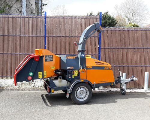 Forst ST8 8″ diesel wheeled wood chipper for sale
