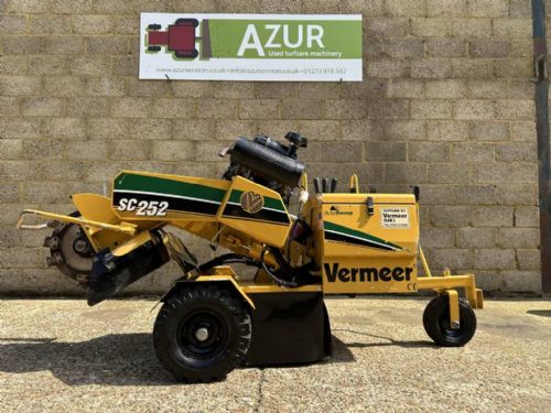 Vermeer SC252 wheeled stump grinder with twin wheel kit for sale