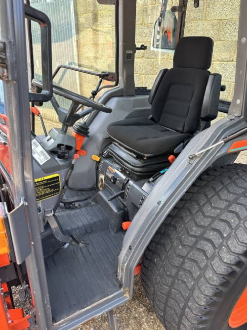 Kubota L3600 HST compact tractor with cab and loader for sale