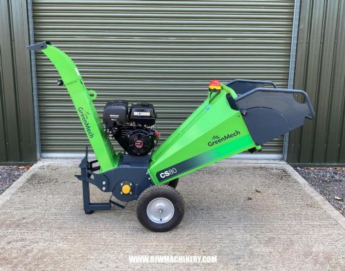 Greenmech CS80 chipper, 12hp Loncin 420cc petrol engine for sale