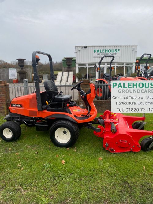 Kubota F251 Ride on Mower with Trimax FlailDek FX135 for sale