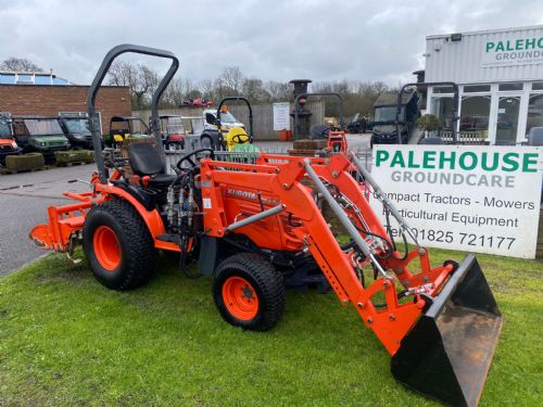 Kubota B2420 Compact Tractor with Front Loader & Rotavator for sale