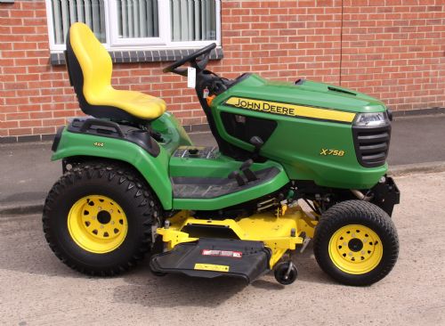 John Deere X758 Ride On Mower for sale