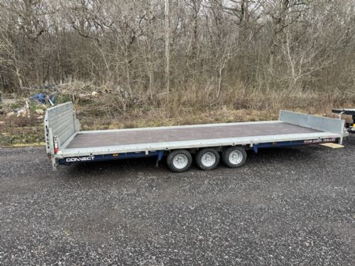 2023 Brian James 476-5521-35-3-10 connect Tilt Bed Tri Axle trailer with ramp and head board for sale