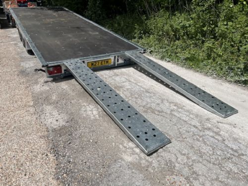 Ex-Demo Woodford Flatbed 20' x 7'3 (6.1m x 2.22m) Tilt Car Trailer Transporter 3500KG for sale
