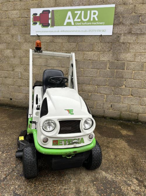 Etesia Buffalo HVHP Ride on mower with a high lift collector for sale