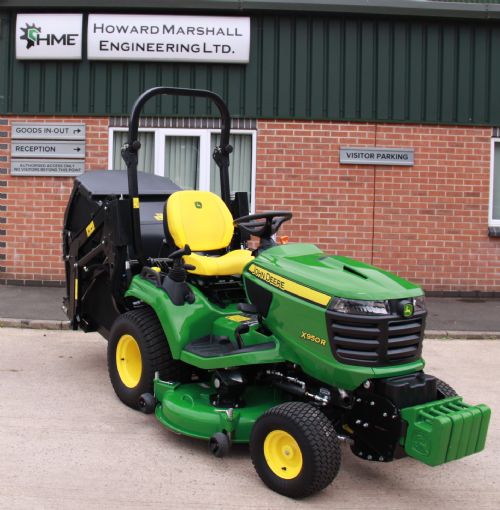 2021 John Deere X950R ride on rotary cut and collect mower for sale