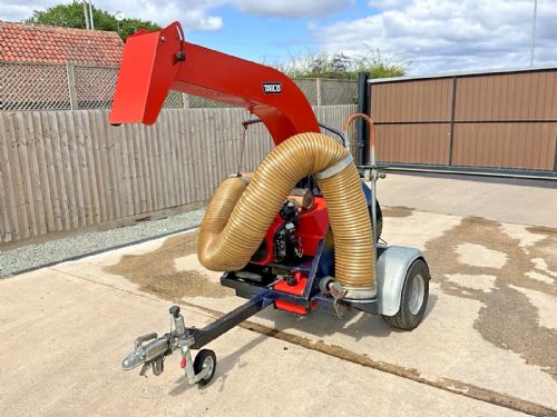 2015 TRILO SU60 TRAILED PETROL POWERED LEAF LITTER VACUUM COLLECTOR for sale