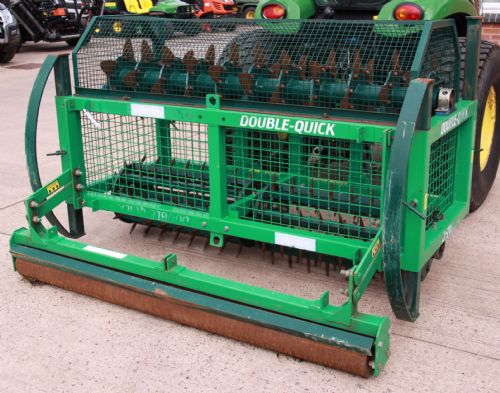 GreenTek Double-Quick solid tine aerator and slitter, with additional roller for sale