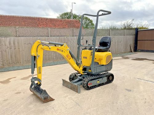 2022 WACKER NEUSON 803 1 TON MICRO MINI DIGGER for sale