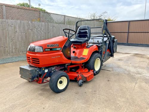 KUBOTA G21 HIGH TIP RIDE ON LAWN MOWER for sale