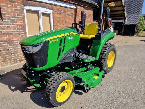 John Deere 2038 with mower deck for sale