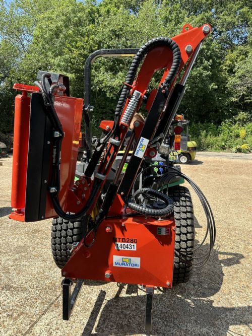 NEVER USED Muratori MTB280 Hedge Cutter flail arm compact tractor mounted for sale