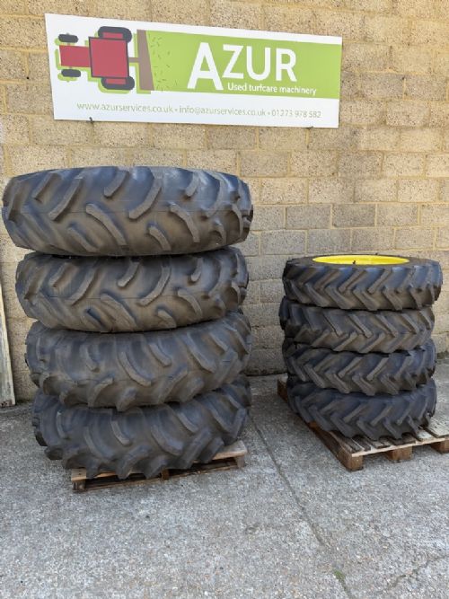 SHOP SOILED Set of Wheels & Tyres to fit John Deere, Agco, New Holland Zetor, JCB etc for sale