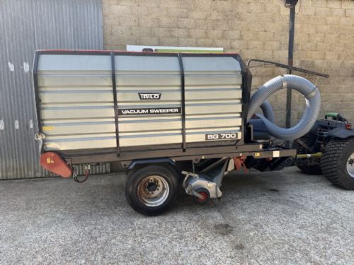 Trilo SG700 tractor trailed vacuum sweeper collector for sale