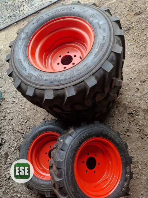 Tractor Wheels and Tyres (Kioti CK20) for sale