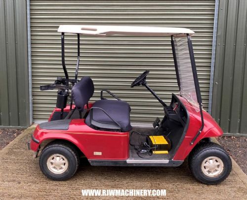 EZGO battery golf buggy, 1100hrs, front screen, canopy roof & charger for sale